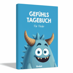 Gefühlstagebuch Kinder [6-12 Jahre] - Tagebuch Mädchen & Jungs - Gefühle Buch für Umgang mit Emotionen und ein gutes Gefühl, Dankbarkeitstagebuch für Kinder (inkl. 10 Spiele) (blau) Angebot bei HelloDeals