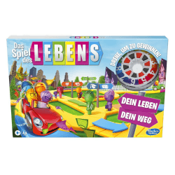 Hasbro Das Spiel des Lebens, Brettspiel für die ganze Familie für 2 – 4 Spieler, für Kinder ab 8 Jahren, enthält Bunte Stifte Angebot bei HelloDeals