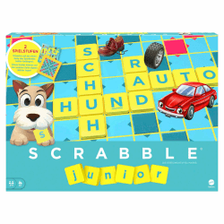 Mattel Games Scrabble Junior Wörterspiel und Kinderspiel, Kinderspiele Brettspiele geeignet für 2 - 4 Kinder ab 6 Jahren, Design kann variieren, Deutsche Version, Y9670 Deutschland Multi Angebot bei HelloDeals