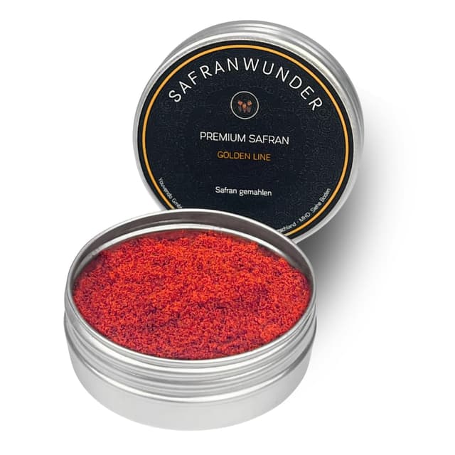 Safranwunder Safranpulver Premium-Qualität Klasse 1 Gemahlen 2 Gramm 2.0 Gramm