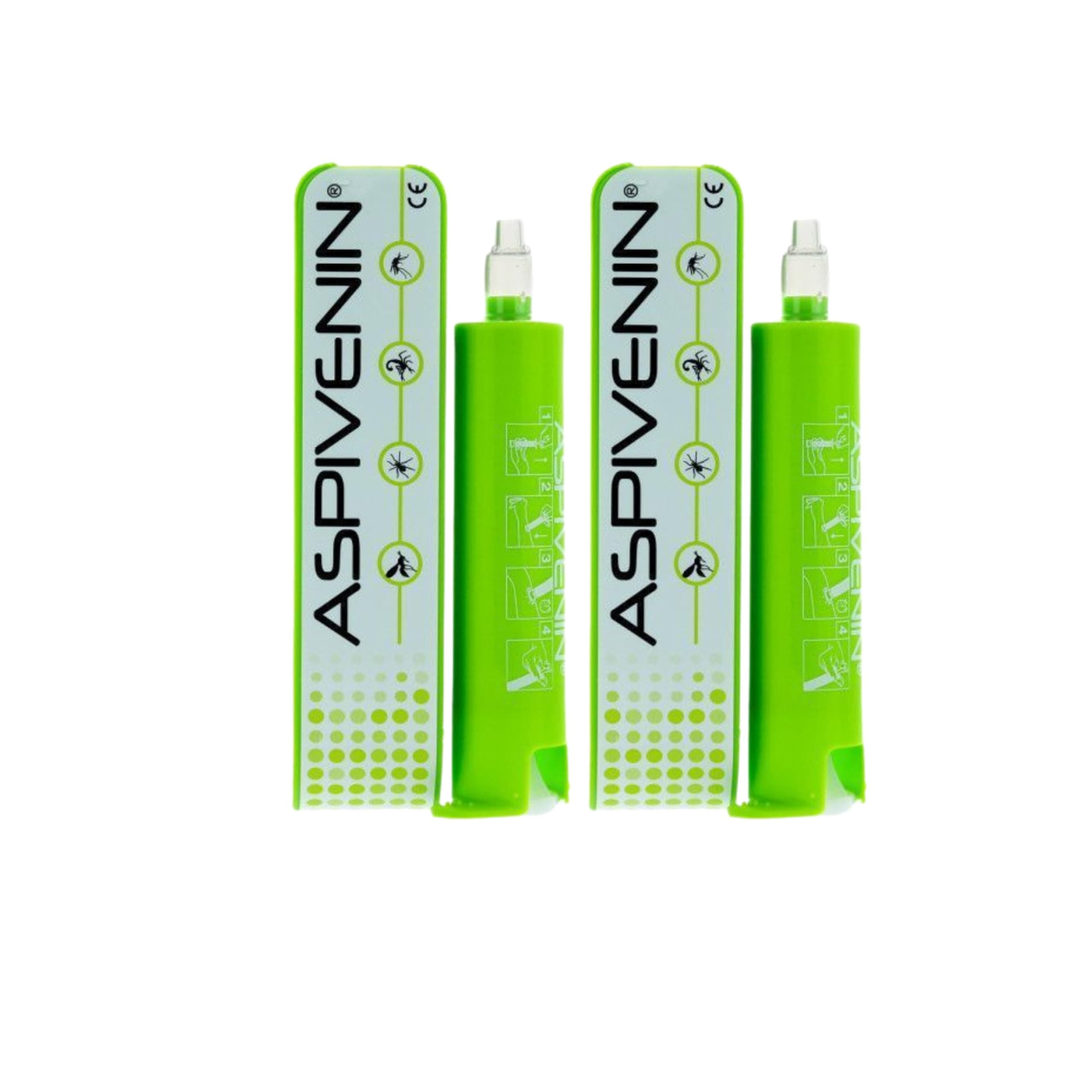 PARAVOSTRA Aspivenin | Giftpumpe | saugt schmerzlos alle Gifte | lindert Schmerzen durch Stiche oder Bisse von giftigen Tieren | Hergestellt in Frankreich | 2 x 1 Stück