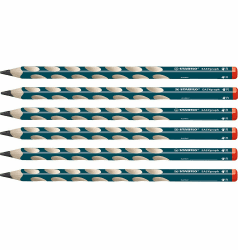 STABILO - Ergonomischer Dreikant-Bleistift für Rechtshänder - EASYgraph in petrol - 6er Pack - Härtegrad HB Härtegrad HB 1 stück (6er Pack) 6er Pack petrol Angebot bei HelloDeals