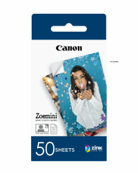 Canon Zink™ Fotopapier – Selbstklebendes 5 x 7,6 cm (2x3") Fotopapier (50 Blatt) – Drucken Sie Handy-Fotos für personalisierte Aufkleber 50 Sheets Single Angebot bei HelloDeals
