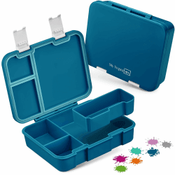 My Vesperbox – Jin - Bento Box Kinder - Lunchbox - extrem robust – Brotdose – Brotbox ideal für Kindergarten und Schule (Petrol) Angebot bei HelloDeals