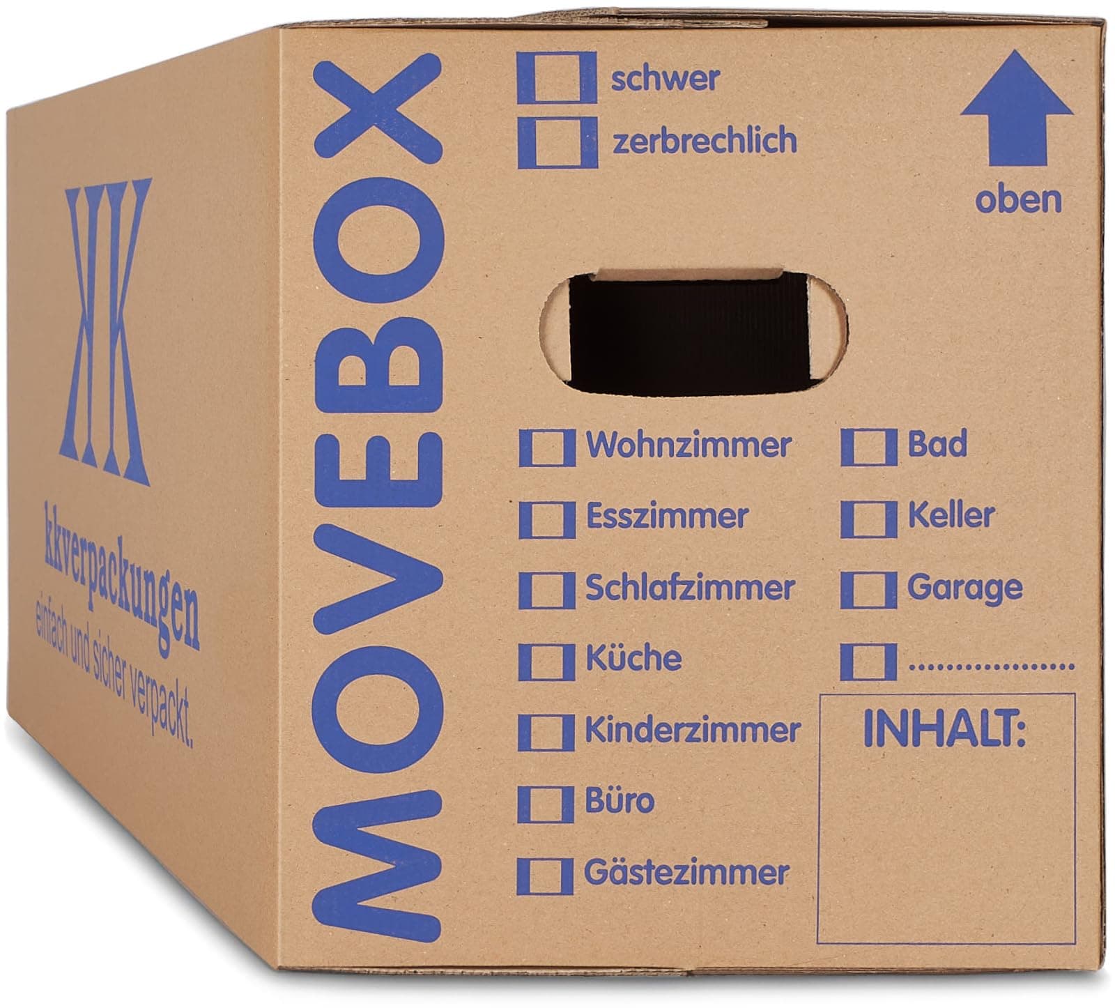 KK Verpackungen Umzugskartons, 20 Stück, (Profi) STABIL + 2-WELLIG - Umzug Karton Kisten Verpackung Bücher Schachtel Angebot bei HelloDeals