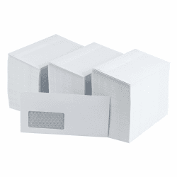 250 Stück Kuverts - Briefumschläge - C5/6 Kuvert mit Fenster - weiß - selbstklebender Haftfix Verschluss - Papierumschläge für Rechnungen, Briefe, Einladungen, Grußkarten C5/6 DIN Lang mit Fenster | 110 x 220 mm 250 Angebot bei HelloDeals