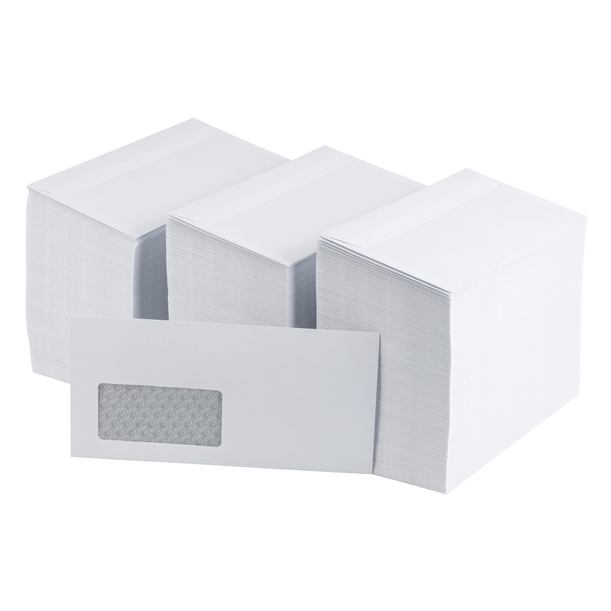 1.000 Briefumschläge - C5/6 Din lang Kuvert mit Fenster - 110x220 mm - weiße Papierumschläge - selbstklebend - Umschlag für Rechnungen, Briefe, Hochzeit, Grußkarten, Einladungen C5/6 DIN lang (220x110mm) Mit Fenster