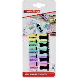 edding 7 Mini Textmarker - Pastell-Farben - 5 highlighter pens - Keilspitze 1-3 mm - Textmarker klein in trendigen Farben - für Bullet Journal, Schule, Uni oder Büro Pastellfarben Angebot bei HelloDeals