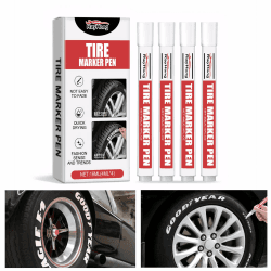 Celiodd Reifen Stift Reifenstift Weiß Wasserfest Reifenmarker Lackstift Lackstift Weiß Hohe KapazitäT Reifenstift,Reifenstift FüR Auto Motorrad Reifen,Autoreifen (4 Weiß) Angebot bei HelloDeals