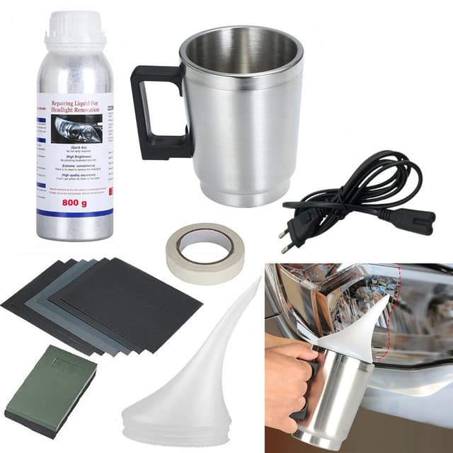 TMoriais Scheinwerfer Reparatur Set - Professionelles Headlight Restoration Kit für klare, sichere Sicht Scheinwerfer Aufbereitung Set Dampf Scheinwerfer Reparatur Flüssigkeit Vapor Headlight Resto