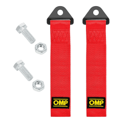 Exsbtay® 2 Stück Abschleppschlaufe Universal, Hochfestes Abschleppseil, Abschleppseil für Rennwagen, für Front und Heckstoßstange, Racing Universal-Abschleppseil (Rot) Red