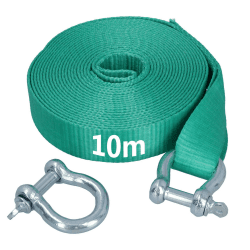 AB Tools Extra langes 10 m Abschleppseil und zwei Schäkel, 8T Abschleppen, 4 x 4, Offroad