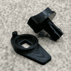 ULEIVA Drehriegel Set Schwarz kompatibel mit Audi Warndreieck A4 B6 B7 & A6 C5 4B mit Drehknopf Ersatz Riegel Knopf Ersatzteil (Schwarz) Angebot bei HelloDeals