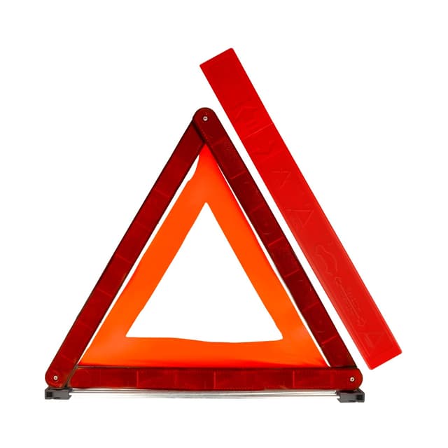 First Aid Only Warndreieck nach ECE R27 | Kompaktes KFZ Euro-Warndreieck für Auto und Motorrad | Klappbarer Standfuß, reflektierend & gut sichtbar | In robuster Kunststoffbox | P-30002 00