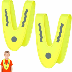 SHOWHEEL Leichte Warnwesten Kinder, 2PCS V-Form Signalkragen,Reflektorweste Kinder,Warnschutzweste kinder, Zur Sicherheit der Waschbar Kostüm Zubehör Angebot bei HelloDeals
