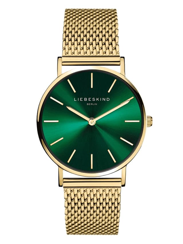 LIEBESKIND Berlin Damen Analog Quarz Armbanduhr mit Edelstahlarmband LT-0210-MQ