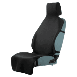 SECELES Erweitertes wasserdichtes Autositzbezüge Handtuch mit 3 Schnallenriemen, Premium Universal Waschbar Neoprene rutschfeste Rückseite Fleckabweisender Autoschutz Sitzauflage für SUV Dog Kind Schwarz Angebot bei HelloDeals