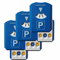 Prolac - Parkscheibe für Autos, mit 3 integrierten Einkaufswagenchips und Eiskratzer - Parkuhr aus widerstandsfähigem Kunststoff - Eiskratzer Auto (3 Stück) Angebot bei HelloDeals