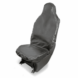 LST Autositzbezug Kunstleder Universal Sitzbezug vorne – wasserdicht, ölbeständig, Kratzfest, pflegeleicht für Werkstatt, Sport, Arbeit Autositzschoner Vordersitze Fahrersitz, Seitenairbag kompatibel