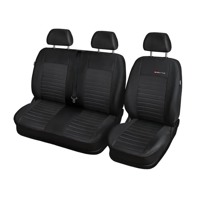 MOTOS Personalisierte sitzbezüge auto für Volkswagen Transporter T5 2003-2015 Perfekt angepasste Autositzbezüge mit aktivem Airbag-System, dreilagigem Material und makelloser Oberfläche, die ideale Si 3 Passagiere Transporter T5 2003-2015