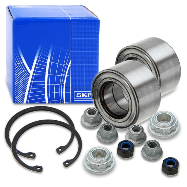 SKF Radlagersatz VKBA 3455 Position Vorderachse Außendurchmesser 74 mm Höhe 84 mm Länge 109 mm Breite 109 mm - OE Qualität