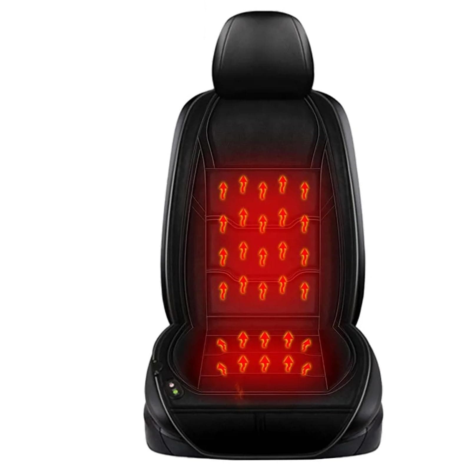 2025 Neues Upgrade Sitzauflage Auto - Winter Autositze Sitzkissen Fahrersitz Bequemer Sitzauflage Auto für Auto Erwachsene LKW,SUV Oder Transporter Auto Geeignet (Schwarzer Einsitzer)