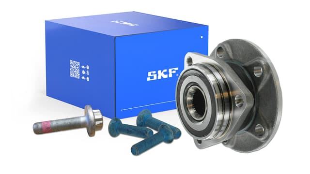 SKF Radlagersatz mit integriertem ABS-Sensor VKBA 7011 Position Vorderachse Höhe 103 mm Länge 151 mm Breite 154 mm - OE-Qualität