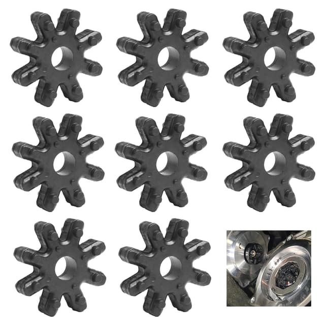 8 Stück Auto Lenksäulenkupplung, 563152K000FFFF Flexible Lenkkupplung aus Kunststoff, Reduzierung von Vibrationen und Geräuschen in Auto Lenksäule, Kupplung Ersatz Kompatibel mit Hyundai Kia