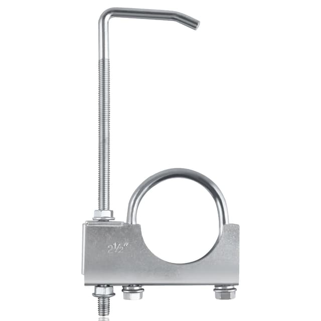 SPEEDWOX 2.5 Zoll Universal Auspuffschelle Auspuffschelle mit Aufhänger Endschalldämpferaufhänger Universal Auspuffaufhänger Auspuffanlage Aufhänger passend für 2.5“ Auspuffrohr für PKW LKW