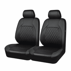 CGEAMDY 2 Stück Autositzbezüge Kompletter Satz, Autositzbezüge Kompletter Satz Leder Full Wrap Wasserdicht, Auto-Sitzbezüge Vordersitze Für Den Meisten Limousinen SUV