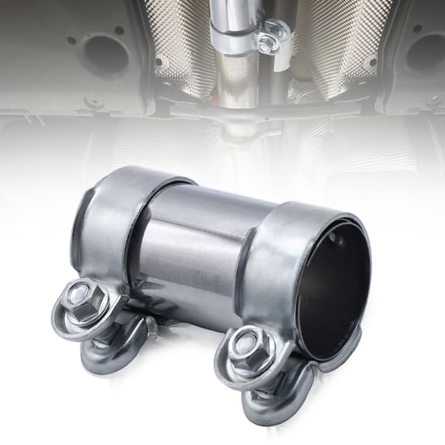 Auspuffschelle, ø 50mm X 125mm Doppelschelle Rohrverbinder Auspuff Schelle Edelstahl Auspuffrohrklemme Abgasrohrverbinder für Auspuffrohr Auto