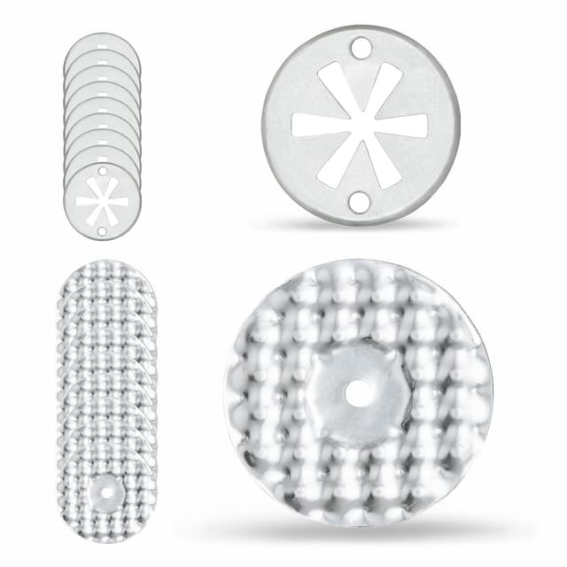 10 Sets Hitzeschutzblech Reparatursatz Auto Hitzeschutz Clips Hitzeblech Auspuff Befestigung mit Klemmscheiben Metall Klammern Reparatur Set kompatibel mit VW, kompatibel mit Audi, kompatibel mit Seat