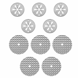 Hitzeschutzblech Reparatursatz N90335004, 50 mm und 30mm Hitzeschutzplatte Reparatursatz für Auto, klemmscheiben hitzeschutzblech für Audi VW, Reparatur des Hitzeschildes 6715468 Angebot bei HelloDeals