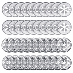 Xynovate 40 PCS Klemmscheiben, 30mm Hitzeschutzblech Reparatursatz, Metall Star Befestigung Hitzeblech, zur Befestigung von Clips Hitzeschildern Unter der Haube für VW, Verschiedene Autos Angebot bei HelloDeals