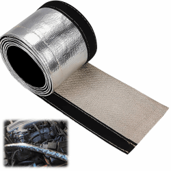 1 Meter Alu-Titan Hitzeschutzschlauch ID 20mm, Selbstklebend Heat Sleeve Thermoschutz Schlauch Isolierschlauch Kabelschutz, Klettverschluss HitzeschutzhüLse (Ø 20mm) Angebot bei HelloDeals