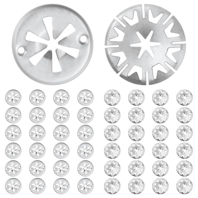 MirraSwit 50 Stück Klemmscheiben Hitzeschutzblech, Befestigung Hitzeblech Sicherungsscheiben, Hitzeschutzblech Reparatursatz Auto, Hitzeschutzblech Auspuff für Verschiedene Autosos