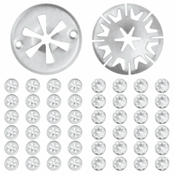 MirraSwit 50 Stück Klemmscheiben Hitzeschutzblech, Befestigung Hitzeblech Sicherungsscheiben, Hitzeschutzblech Reparatursatz Auto, Hitzeschutzblech Auspuff für Verschiedene Autosos Angebot bei HelloDeals