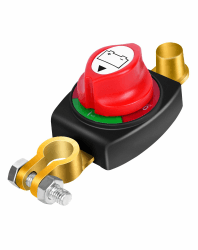 Batterie Trennschalter 12V 24V 48V – Batteriehauptschalter, Batterietrennschalter Autobatterie Trennschalter & Wasserdichter Batterieschalter für Auto, LKW, Wohnmobil Boot Motorrad Caravan Yacht