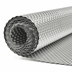 AggSound 1Rolle 100 * 40cm geprägt Hitzeschutzblech aus Aluminium, hitzebeständiges Hitzeschild/Isolierung/Schutzplatte für Auto, mit 20pcs Edelstahl Spannbänder 30cm 100×40cm Angebot bei HelloDeals