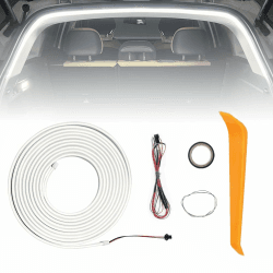 KQWVZ 4 M Kofferraum Lichtstreifen, Dynamic Flowing Car Trunk Light Strip, Automatischer Sensor Tail Box Light Strip, Kofferraum Beleuchtung Led Band, Kofferraumbeleuchtung LED, Universal Fit (Weiß) Angebot bei HelloDeals