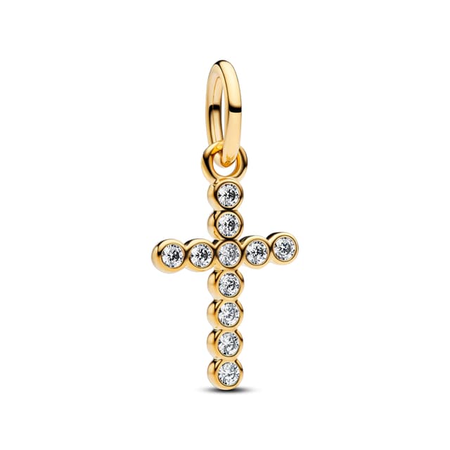 TCZNAF Tier Momente Charms Armbände Bead Compatible für Armband Schmuck für Damen Muttertag Valentinstag Gold Kreuz