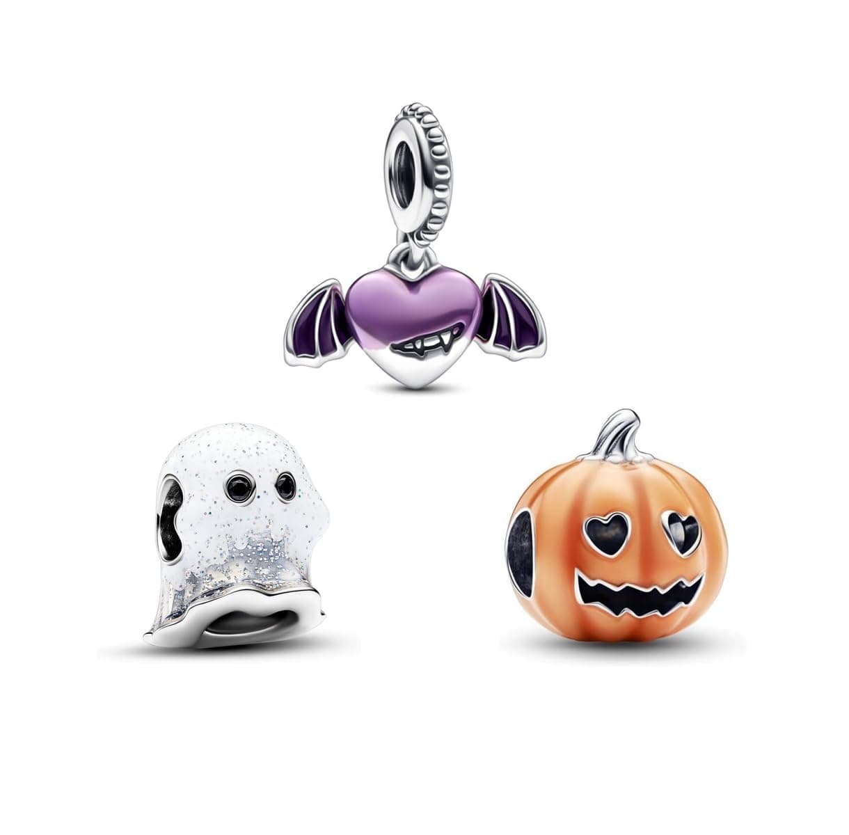 TCZNAF Halloween Charms Familie Anhänger für Armband Charm Bead Pendant für Europäische Armbänder Halsketten Schmuck Geschenk Damen Halloween Kürbis Kombination
