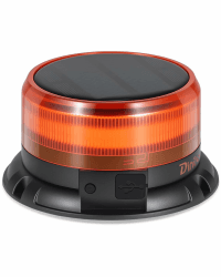 Dinfu rundumleuchte akku Solar 9 Blitzmuster 12V 24V Gelb Warnleuchte led Magnet mit Kfz-Ladegerät und USB-Kabel für Auto LKW Traktor Golfwagen SUV Angebot bei HelloDeals