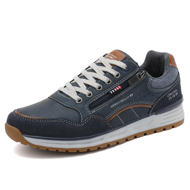 ARRIGO BELLO Herren Sneakers Freizeitschuhe Schuhe Wanderschuhe Laufschuhe Wanderschuhe Laufschuhe Leichtgewicht Outdoor Gemütlich Größe 41-46 42 EU A Blau