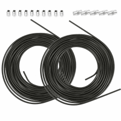 GEARMONSTER 2x 5m Bremsleitung Ø 4,75mm Stahl im Set + 10 Verschraubungen + 5 Verbinder M10 x 1 DIN 74 234 konform verkupfertes Stahl-Bremsrohr im Sortiment für Bördel F fuer Auto PKW Motorrad Angebot bei HelloDeals