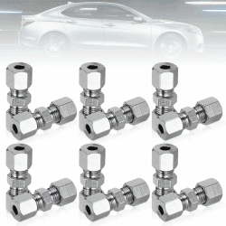 Palwin 12PCS Bremsleitungsverbinder, 4,75 mm Schneidringverschraubung, Bremsrohr Armaturen Ohne Bördeln, Verschraubungen Bremsrohr Bördel für Bremskabel Bremsleitung Ohne zu Bördeln Verbinder Angebot bei HelloDeals