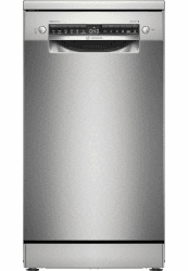 Bosch SPS4HMI49E Serie 4, Freistehender Geschirrspüler, 45 cm, Besteckschublade, Intensive Zone, Extra Trocknen, DuoPower - extra gründliche Reinigung, Home Connect, Gebürsteter Stahl, AntiFingerprint Serie 4 EEK E Freistehend Angebot bei HelloDeals
