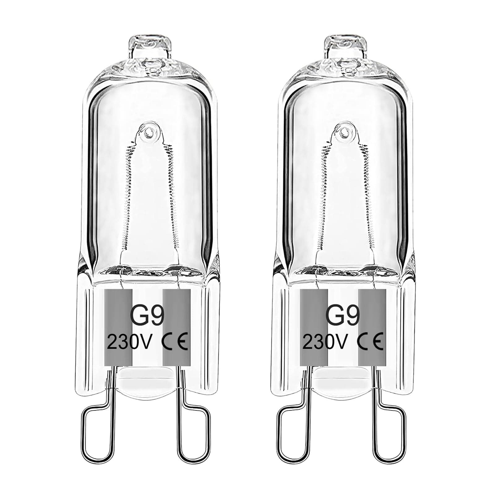 EASYIVY G9 Backofenlampe 40W 230V Halogen G9 Oven Lampe für AEG/Neff/Zanussi/Smeg/Bosch Backofen, Mikrowellenanwendungen 300 Grad C Hitzebeständige Glühbirnen, 2er Pack 40.0 Watt