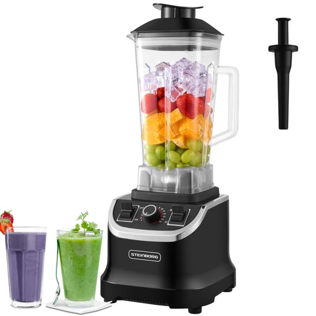 Hochleistungsmixer Professioneller Standmixer 2L BPA Frei Smoothie Maker Gastro Universalmixer Power Profi Mixer Küchenmixer Blender Multifunktionsmixer Multi Zerkleinerer 1.500W 28.000 U/min.