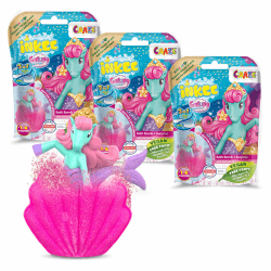 INKEE Surprise GALUPY MERMAID | 3er Pack Badebomben Kinder mit Überraschung, 3x Meerjungfrau Badekugeln kinder mit Zuckerwatte Aroma, Einhorn Spielzeug, 3X Galupy Mermaid Angebot bei HelloDeals